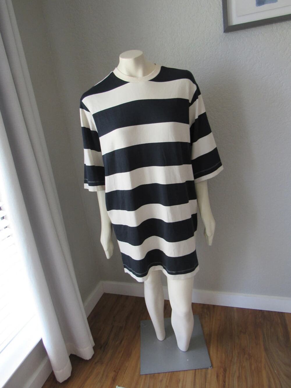 Soyaconcept Black/White Striped T-Shirt Dress.